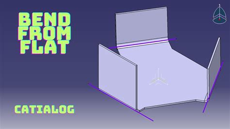 sheet metal catia drawing|catia bend from flat.